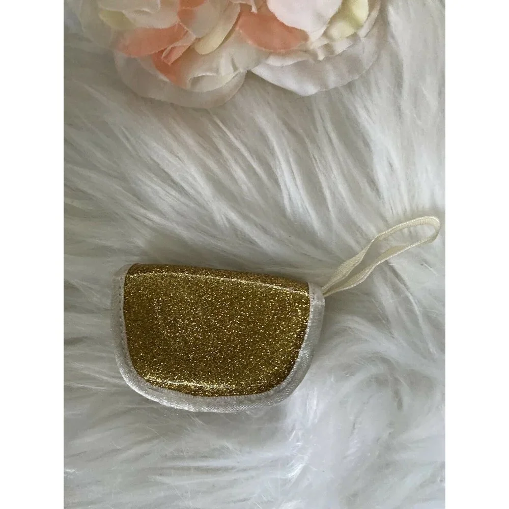 American Girl Doll Retired Accessory Gold Hand Purse Clutch Battat‎ Doll 18